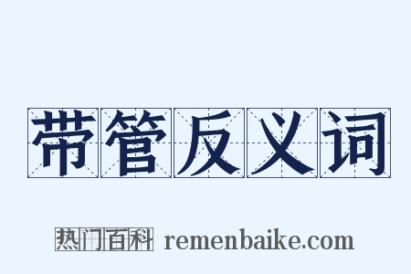 带管反义词是什么意思的图片